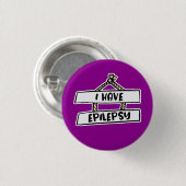 Ich habe Epilepsie-Abzeichen - Versteckte Behinder Button (Vorne & Hinten)