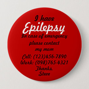 Ich habe Epilepsie-Knopf Button
