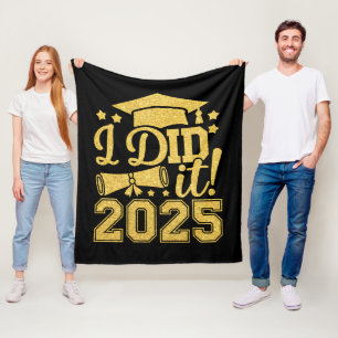 Ich habe es 2025 Graduate Abschluss Class von 2025 Fleecedecke