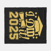 Ich habe es 2025 Graduate Abschluss Class von 2025 Fleecedecke (Vorderseite (Horizontal))