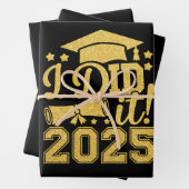 Ich habe es 2025 Graduate Abschluss Class von 2025 Geschenkpapier Set (Beispiel)