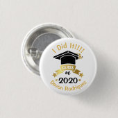 Ich habe es Abschluss-Klasse von 2020 Ändern Sie d Button (Vorne & Hinten)