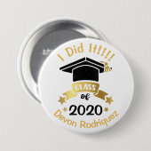 Ich habe es Abschluss-Klasse von 2020 Ändern Sie d Button (Vorne & Hinten)