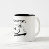 Ich habe es auf Vinyl Zweifarbige Tasse (VorderseiteRechts)