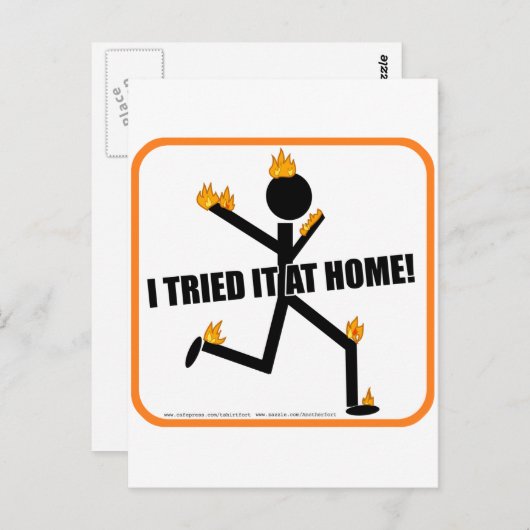 Ich habe es auf Zuhause versucht! Postkarte (Vorne/Hinten)