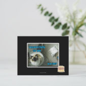 Ich habe es aus flüssigem Pelz für dich gemacht Postkarte (Stehend Vorderseite)