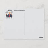 Ich Habe Es Fertig Postkarte (Rückseite)