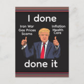 Ich Habe Es Fertig Postkarte (Vorderseite)