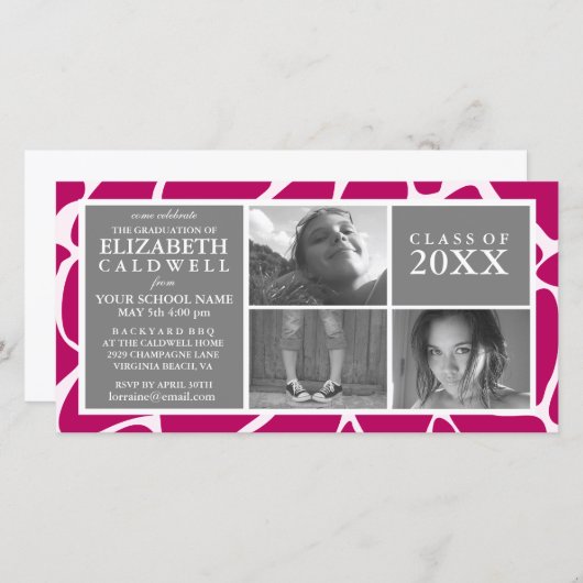 Ich habe es geschafft! Ankündigung von Abschluss-F (Vorne/Hinten)