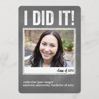 Ich habe es getan! Ankündigung des Abschlusses