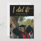 Ich habe es Gold kühne Script-Klasse von 2023 Absc Ankündigung (Vorderseite)