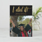 Ich habe es Gold kühne Script-Klasse von 2023 Absc Ankündigung (Stehend Vorderseite)