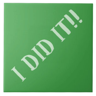 Ich habe es grün gemacht fliese