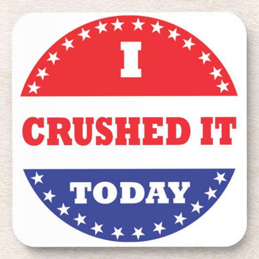 Ich habe es heute zerschlagen getränkeuntersetzer (Vorderseite)