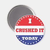 Ich habe es heute zerschlagen magnet (Vorderseite/Rückseite)