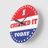 Ich habe es heute zerschlagen runde wanduhr (Winkel)