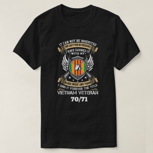 ICH HABE ES IN 70/71 GEARBEITET T-Shirt (Design vorne)