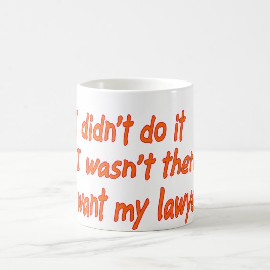 Ich habe es nicht getan.... kaffeetasse (Mittel)
