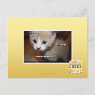 Ich habe es nicht getan. postkarte
