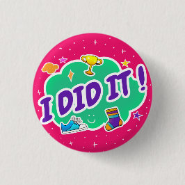 Ich habe es rosa 1 1/4"-Taste getan Button