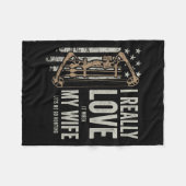 Ich habe es wirklich Liebe, wenn meine Ehefrau mir Fleecedecke (Vorderseite (Horizontal))