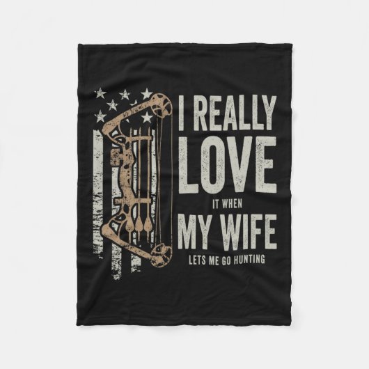 Ich habe es wirklich Liebe, wenn meine Ehefrau mir Fleecedecke (Vorderseite)