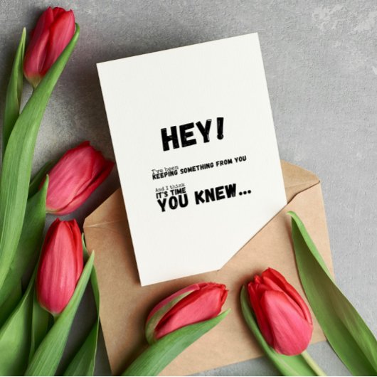 Ich habe etwas aus deinem Rätsel Behalten Karte