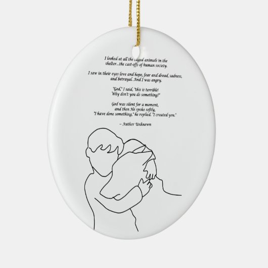 Ich habe etwas getan keramik ornament (Rechts)