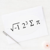 Ich habe etwas Pie Mah Spaß gegessen Ovaler Aufkleber (Umschlag)