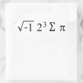 Ich habe etwas Pie Mah Spaß gegessen Ovaler Aufkleber (Tasche)