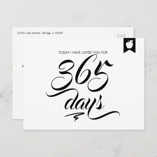 Ich habe euch die Jubiläumsjubiläum Liebe Postkart Postkarte (Vorne/Hinten)