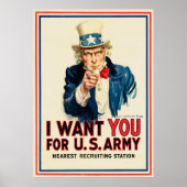 Ich habe euch für die US-Armee gewollt Poster (Vorne)