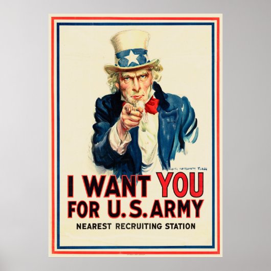 Ich habe euch für die US-Armee gewollt Poster (Vorne)