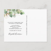 Ich habe Eukalyptus Greenery Watercolor Moving Ankündigungspostkarte (Rückseite)