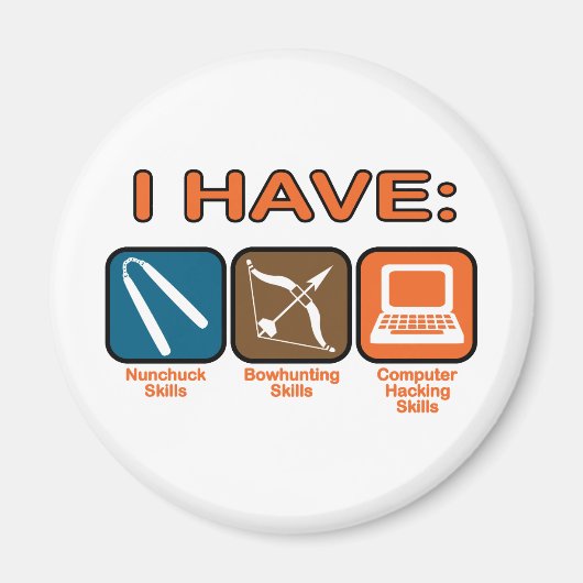 Ich habe Fähigkeiten, die Napoleon Dynamite hat Magnet (Vorne)