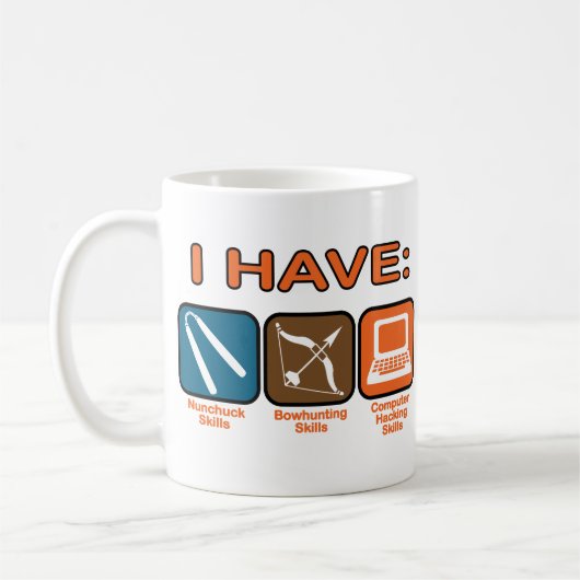 Ich habe Fähigkeiten Napoleon Dynamite Kaffeetasse (Links)