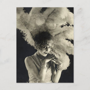 Ich habe Federn auf meinem Kopf Postkarte