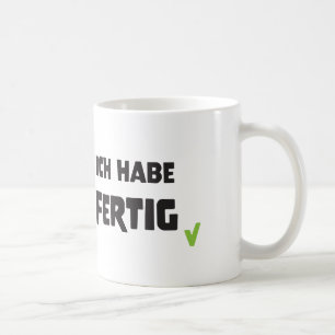 Ich habe fertig kaffeetasse