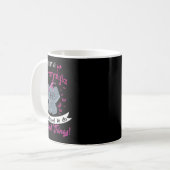 Ich habe Fibromyalgie Bewusstsein Niedlich Elefant Kaffeetasse (Vorderseite Links)