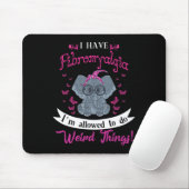 Ich habe Fibromyalgie Bewusstsein Niedlich Elefant Mousepad (Mit Mouse)