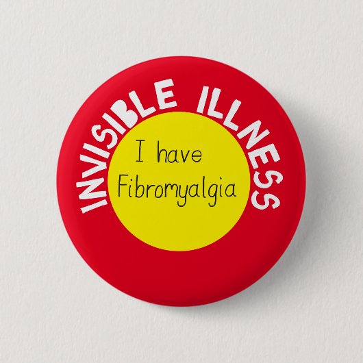 Ich habe Fibromyalgie Button Abzeichen-Fibro-Bewus (Vorderseite)