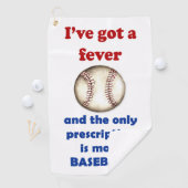Ich habe Fieber got, mehr Baseball! Golfhandtuch (Insitu)