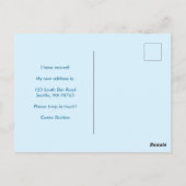 Ich habe Floral Bouquet neue Zuhause-Adresse Niedl Postkarte (Rückseite)