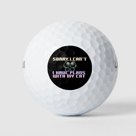 Ich habe Flugzeug mit meiner Katze Golfball (Vorderseite)