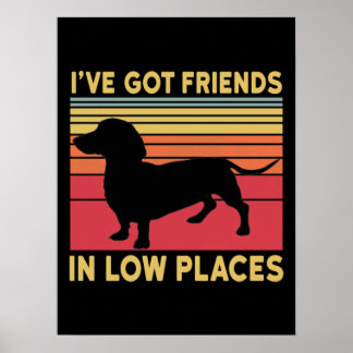 Ich habe Freunde an niedrigen Orten got Poster