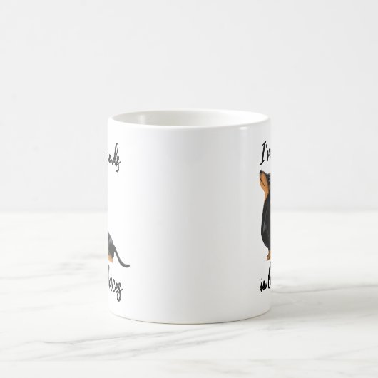 Ich habe Freunde in Dackel Got Kaffeetasse (Mittel)