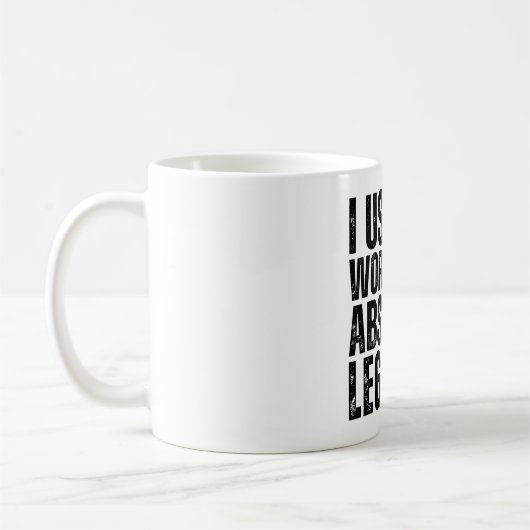 Ich habe früher mit Vermächtnismädchen Verlassen Kaffeetasse (Links)