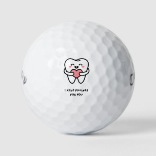 'Ich habe Füllungen für dich' Zahn Zahnarzt Gesche Golfball
