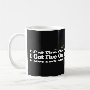 Ich habe fünf dafür 90er Lyrik Kaffeetasse