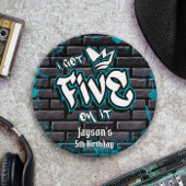 Ich habe fünf darauf got - Junge, fünfte Geburtsta Pappteller